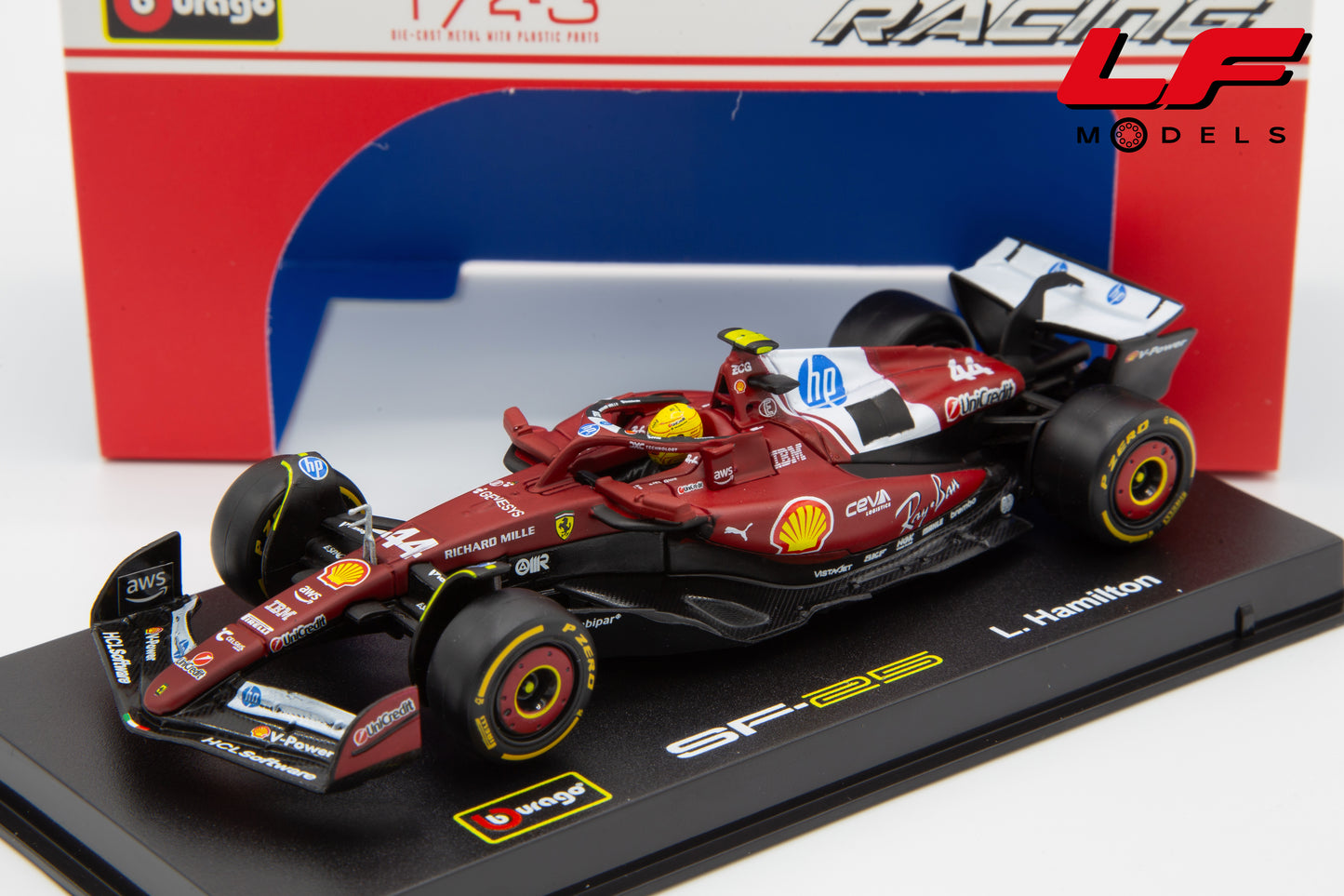 1:43 FERRARI SF-25 L.HAMILTON #44 2025 - BURAGO