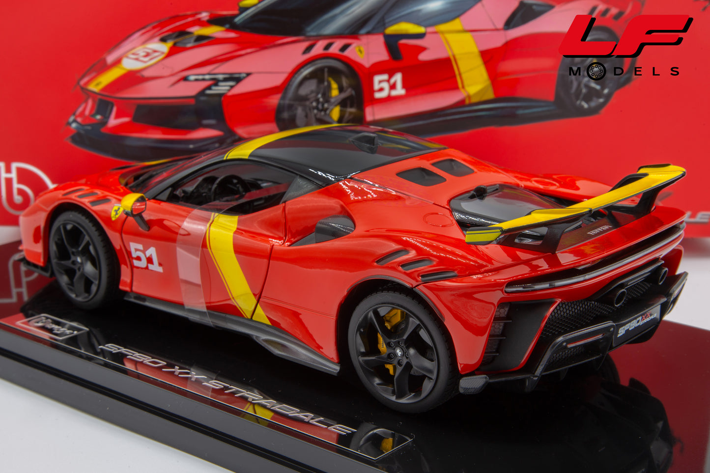 1:18 FERRARI SF90 XX #51 24H LE MANS WINNER LIVERY 2024 - BURAGO