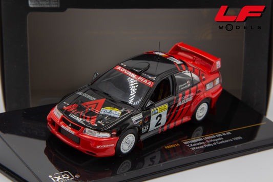 1:43 MITSUBISHI LANCER EVO VI #2 WIN RALLY OF CANBERRA 1999 Y. KATAOKA - IXO