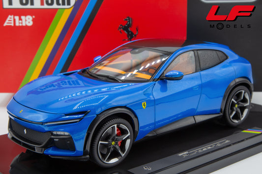 1:18 FERRARI PUROSANGUE 2022 BLU CORSA WITH SHOWCASE - POLISTIL