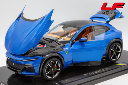 1:18 FERRARI PUROSANGUE 2022 BLU CORSA WITH SHOWCASE - POLISTIL