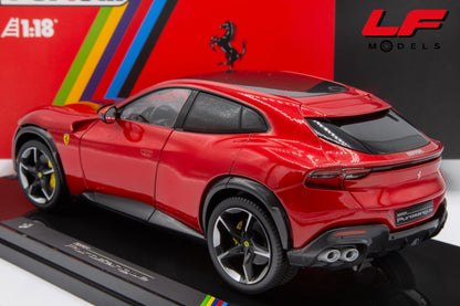 1:18 FERRARI PUROSANGUE 2022 ROSSO MAGMA WITH SHOWCASE - POLISTIL