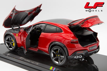 1:18 FERRARI PUROSANGUE 2022 ROSSO MAGMA WITH SHOWCASE - POLISTIL