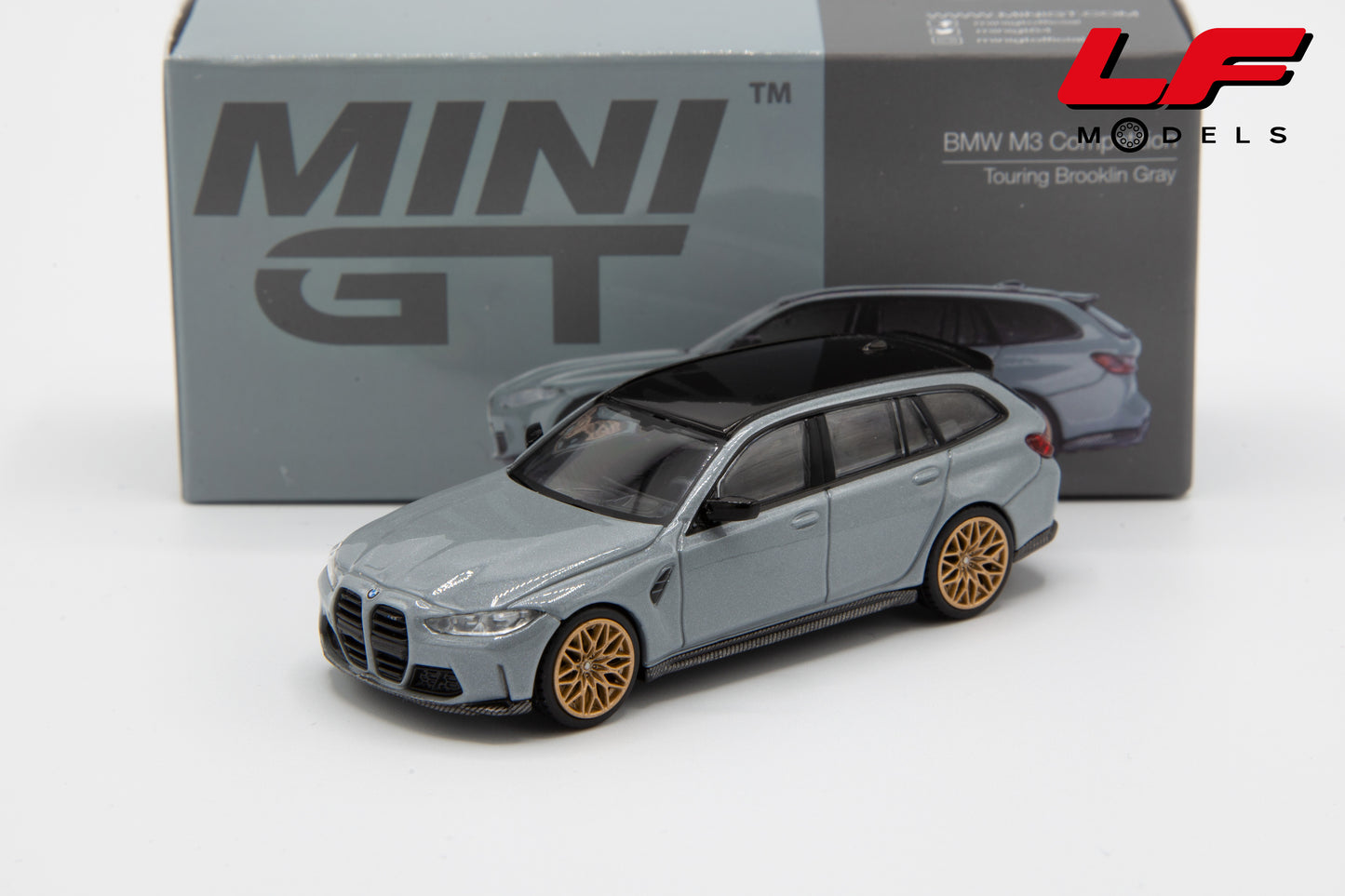 1:64 BMW M3 COMPETITION (G81) TOURING SW BROOKLIN GRAY 2024 - MINI GT