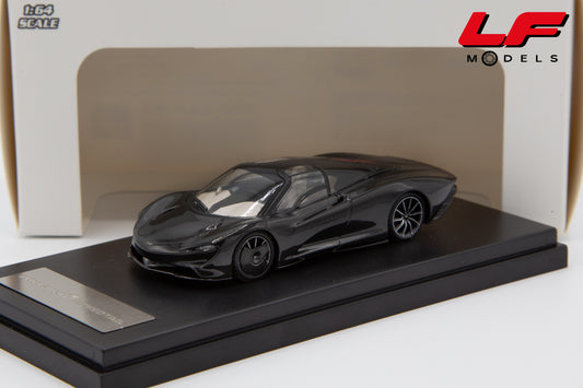 1:64 MCLAREN SPEEDTAIL 2019 BLACK CARBON FIBER - LCD