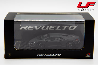 1:64 LAMBORGHINI REVUELTO HYBRID 2023 MATT BLACK - LCD