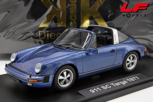 1:18 PORSCHE 911 CARRERA 3.0 TARGA 1977 BLUE MET - KK SCALE