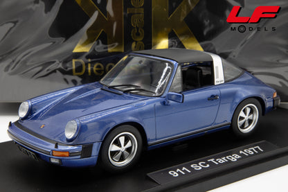 1:18 PORSCHE 911 CARRERA 3.0 TARGA 1977 BLUE MET - KK SCALE