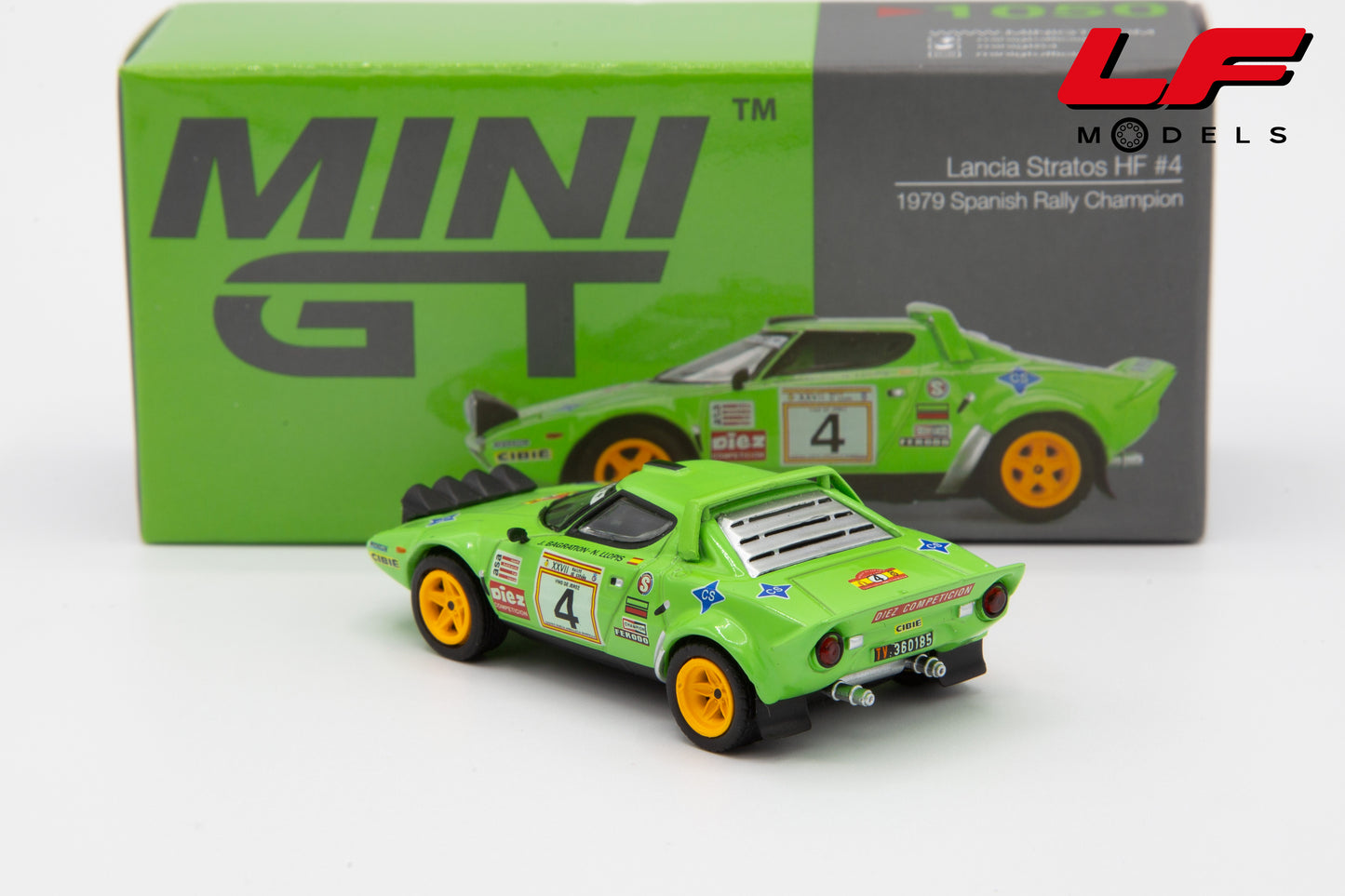 1:64 LANCIA STRATOS HF #4 SPANISH RALLY CHAMPION 1979 - MINI GT