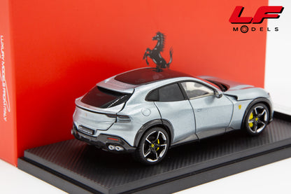 1:43 FERRARI PUROSANGUE PANORAMIC ROOF 2022 FULL OPENINGS GRIGIO TITANIO - BBR