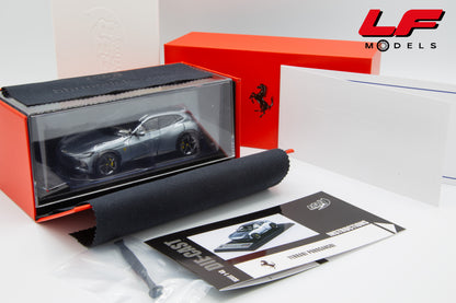 1:43 FERRARI PUROSANGUE PANORAMIC ROOF 2022 FULL OPENINGS GRIGIO TITANIO - BBR
