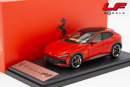 1:43 FERRARI PUROSANGUE PANORAMIC ROOF 2022 FULL OPENINGS ROSSO CORSA - BBR