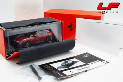 1:43 FERRARI PUROSANGUE PANORAMIC ROOF 2022 FULL OPENINGS ROSSO CORSA - BBR