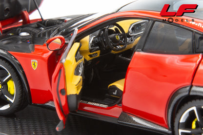 1:43 FERRARI PUROSANGUE PANORAMIC ROOF 2022 FULL OPENINGS ROSSO CORSA - BBR