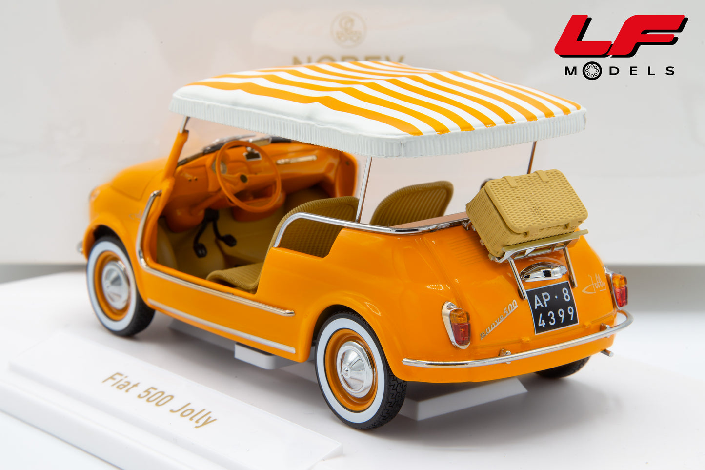 NOREV FIAT 500 JOLLY 1965 ORANGE 1:18