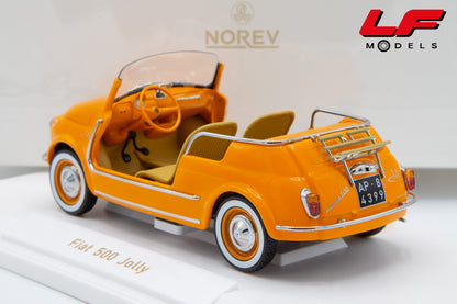 NOREV FIAT 500 JOLLY 1965 ORANGE 1:18