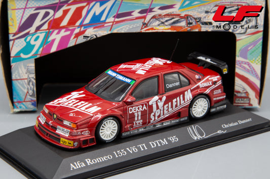 modellino alfa romeo 155 v6 ti dtm minichamps 1:43 frontale