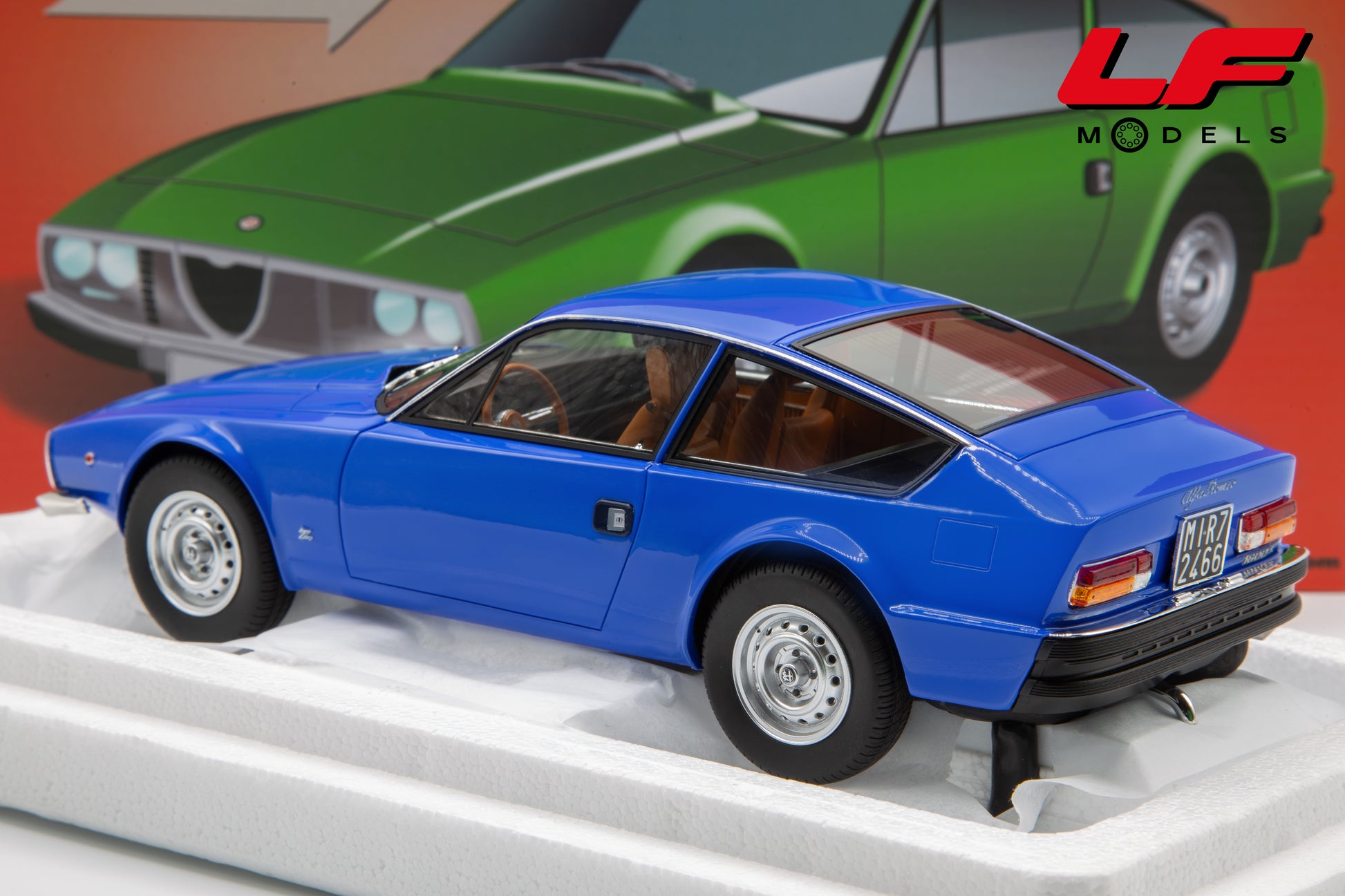 modellino alfa romeo giulia coupé 1600 gt junior zagato laudoracing 1:18 posteriore
