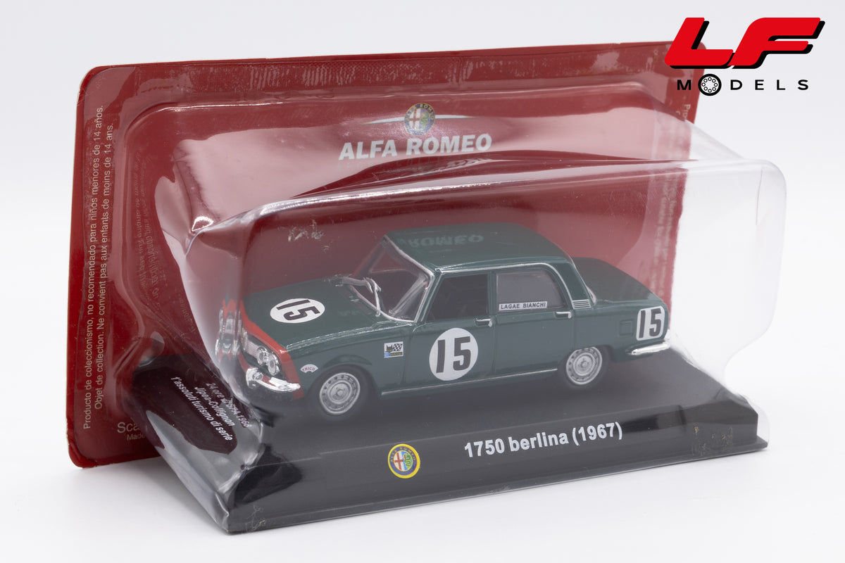 modellino alfa romeo 1750 berlina edicola 1:43 vista frontale
