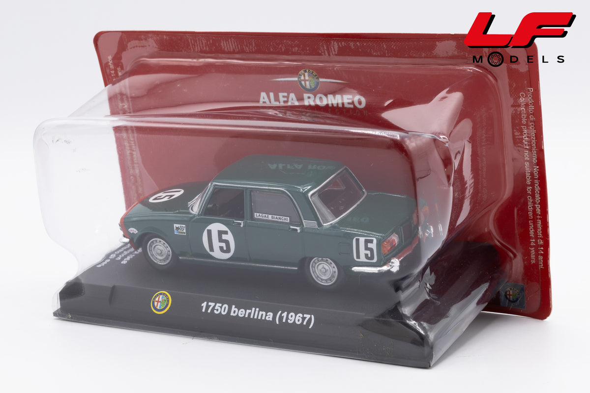 modellino alfa romeo 1750 berlina edicola 1:43 vista posteriore