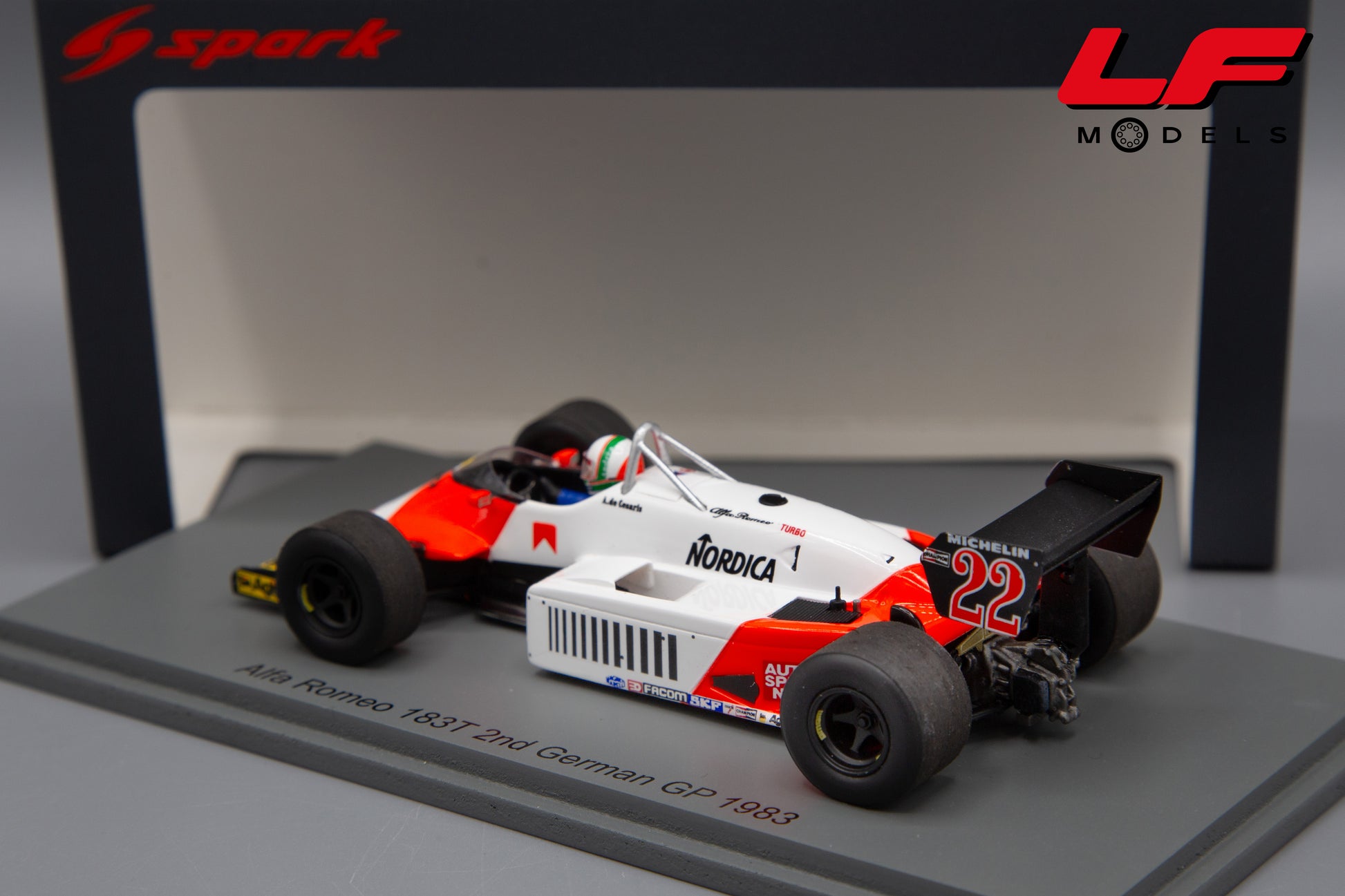 modellino alfa romeo 183t spark 1:43 posteriore