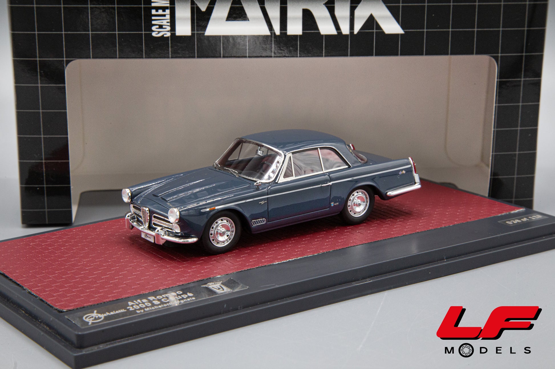modellino alfa romeo 2000 matrix 1:43 frontale