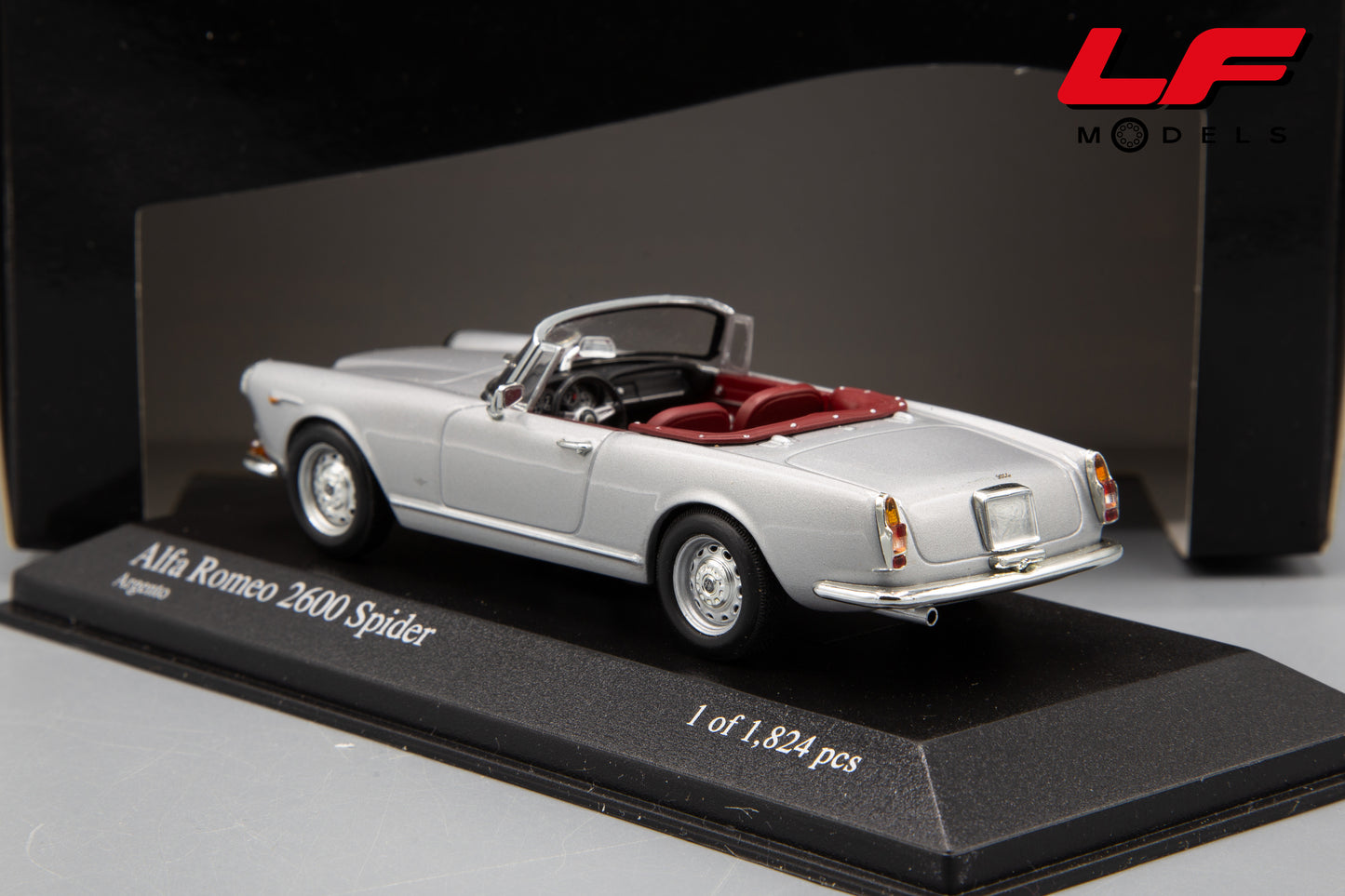 modellino alfa romeo 2600 spider minichamps 1:43 posteriore