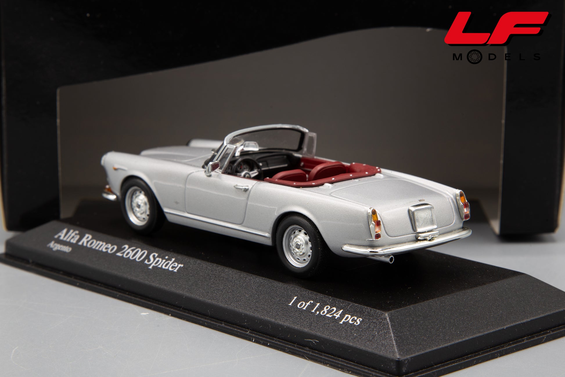 modellino alfa romeo 2600 spider minichamps 1:43 posteriore
