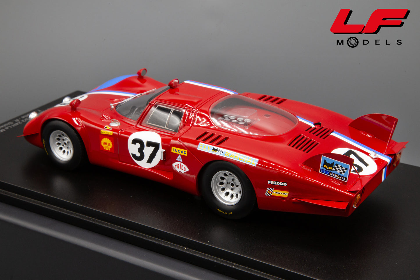 modellino alfa romeo 33/2 24h le mans spark 1:18