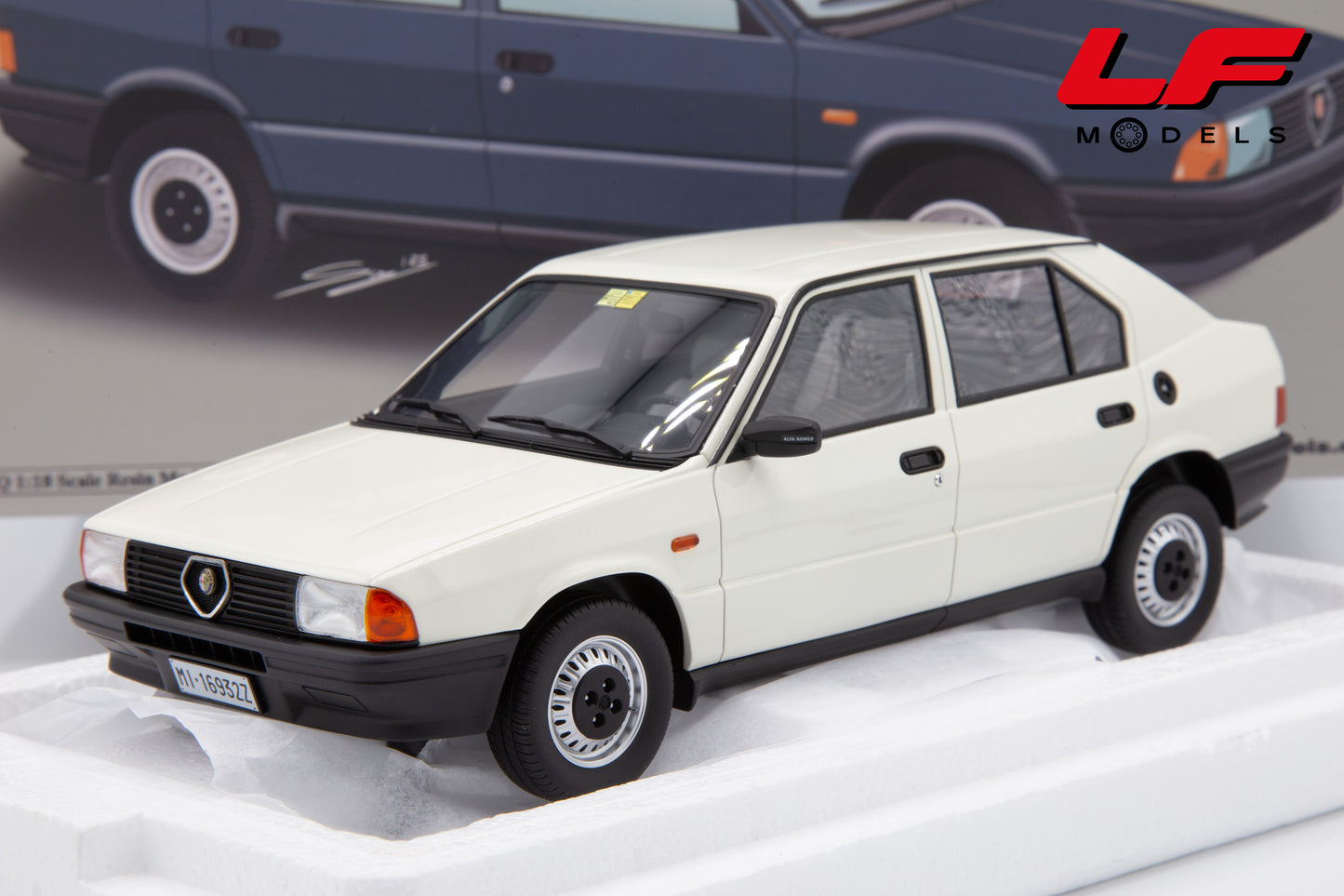 modellino alfa romeo 33 laudoracing 1:18 frontale