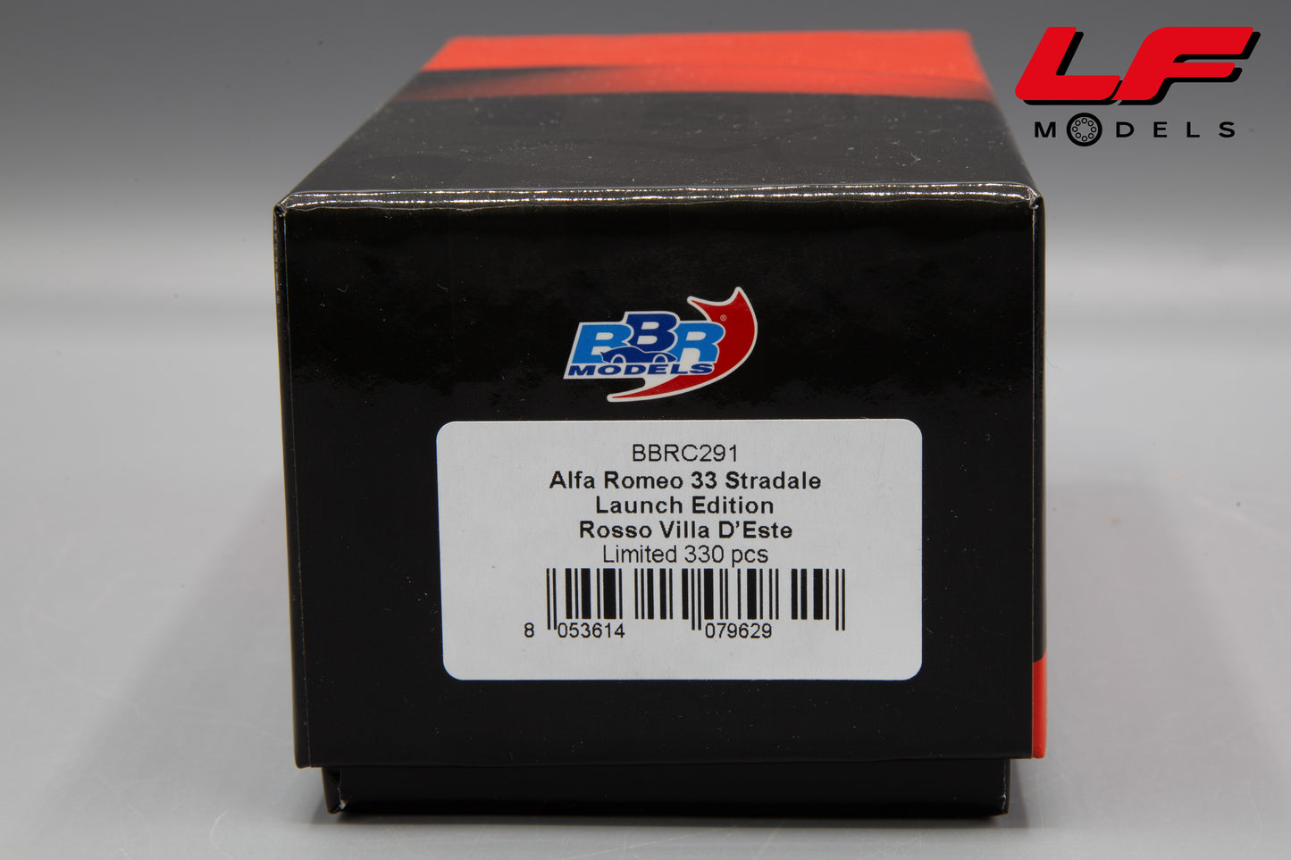 BBR ALFA ROMEO 33 STRADALE LAUNCH EDITION ROSSO VILLA D'ESTE BBRC291 1:43