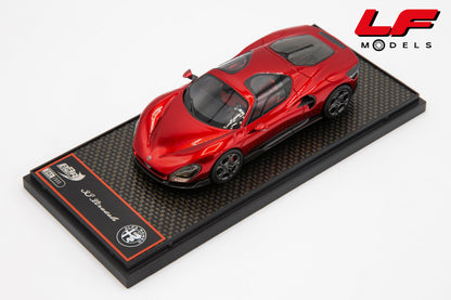 modellino alfa romeo 33 stradale rosso villa d'este bbr 1:43 BBRC317A vista frontale