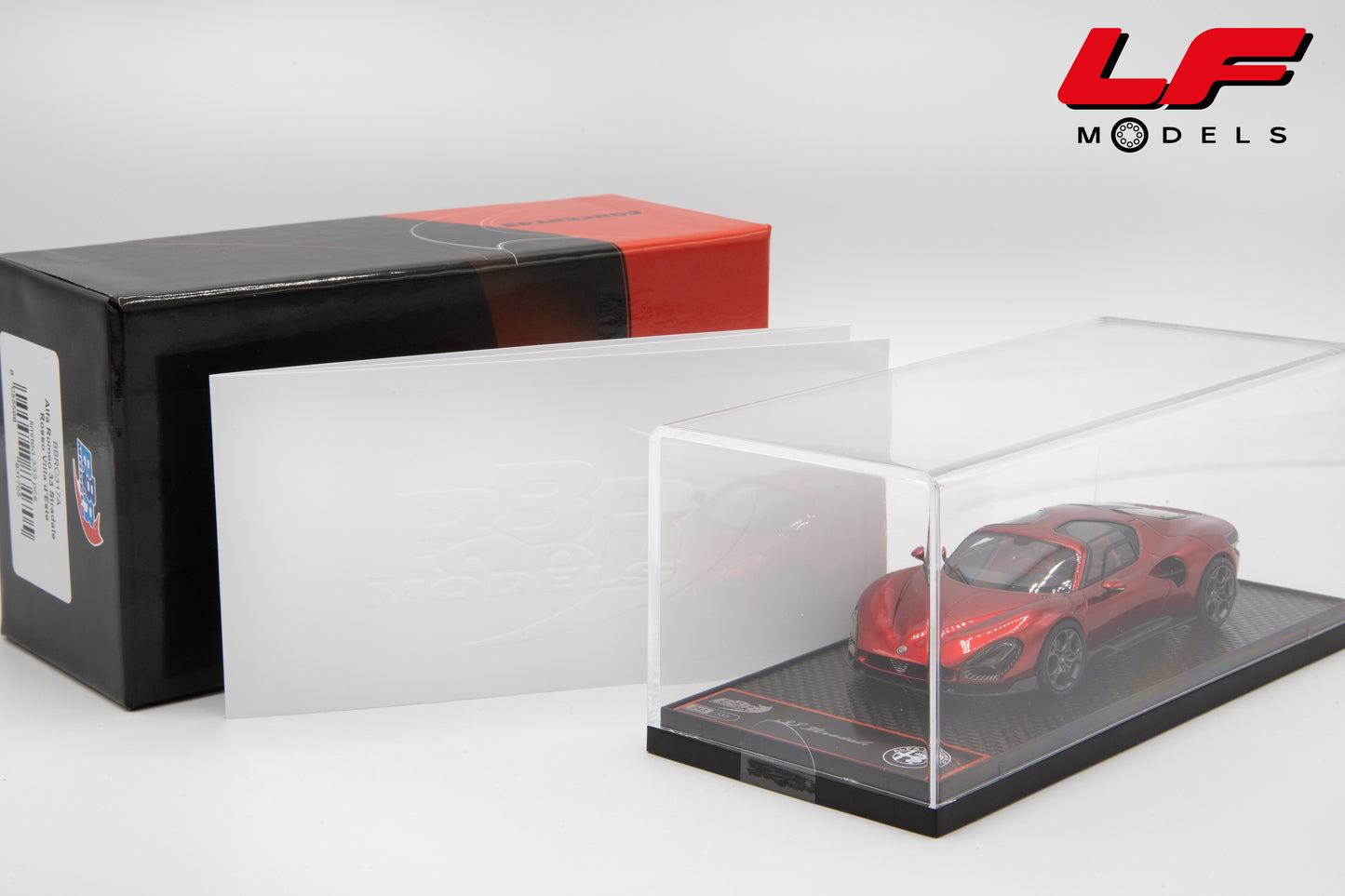 modellino alfa romeo 33 stradale rosso villa d'este bbr 1:43 BBRC317A vista imballo