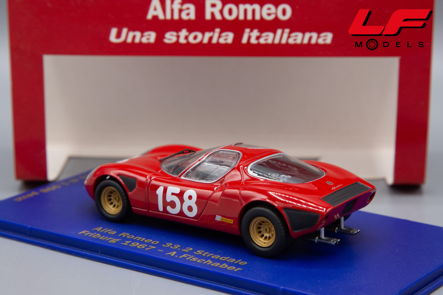 modellino alfa romeo 33.2 m4 1:43 posteriore