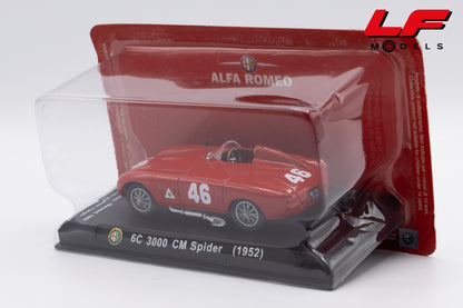 modellino alfa romeo 6c 3000 cm spider edicola 1:43 vista posteriore