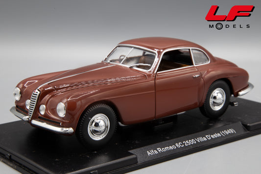 modellino alfa romeo 6c edicola 1:24 frontale