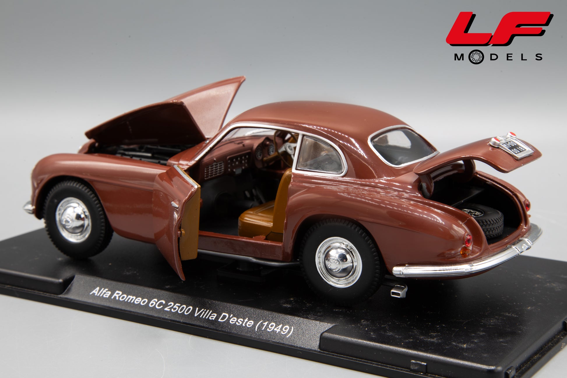 modellino alfa romeo 6c edicola 1:24 posteriore