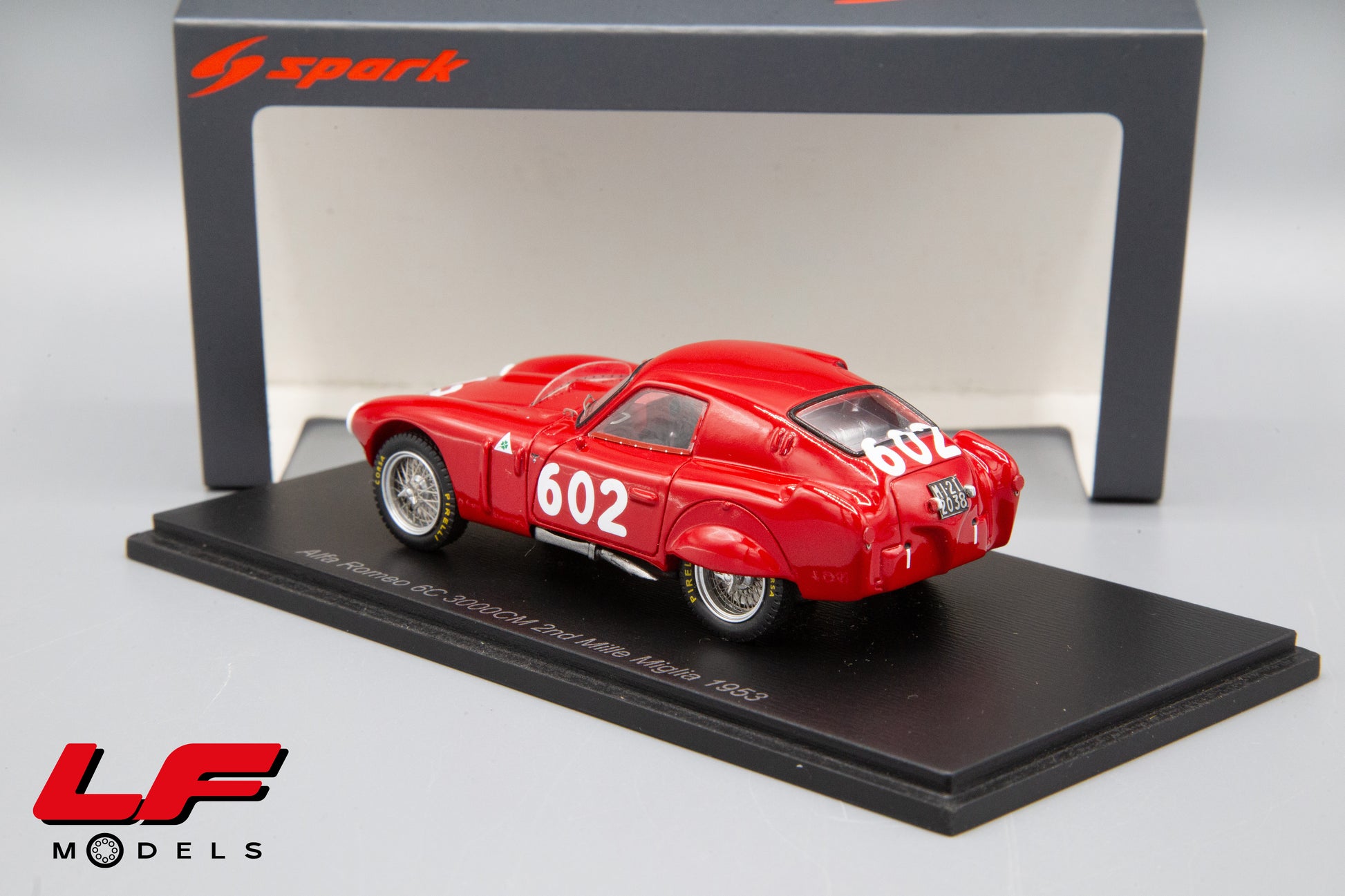 modellino alfa romeo 6c 3000 cm spark 1:43 posteriore