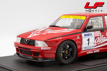 modellino alfa romeo 75 imsa top marques 1:18 frontale