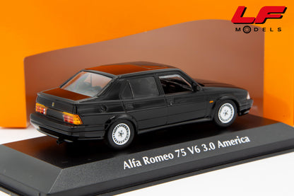modellino alfa romeo 75 maxichamps 1:43 posteriore