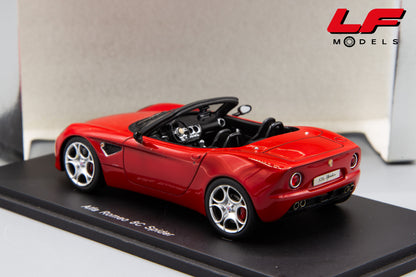 modellino alfa romeo 8c spider spark 1:43 posteriore