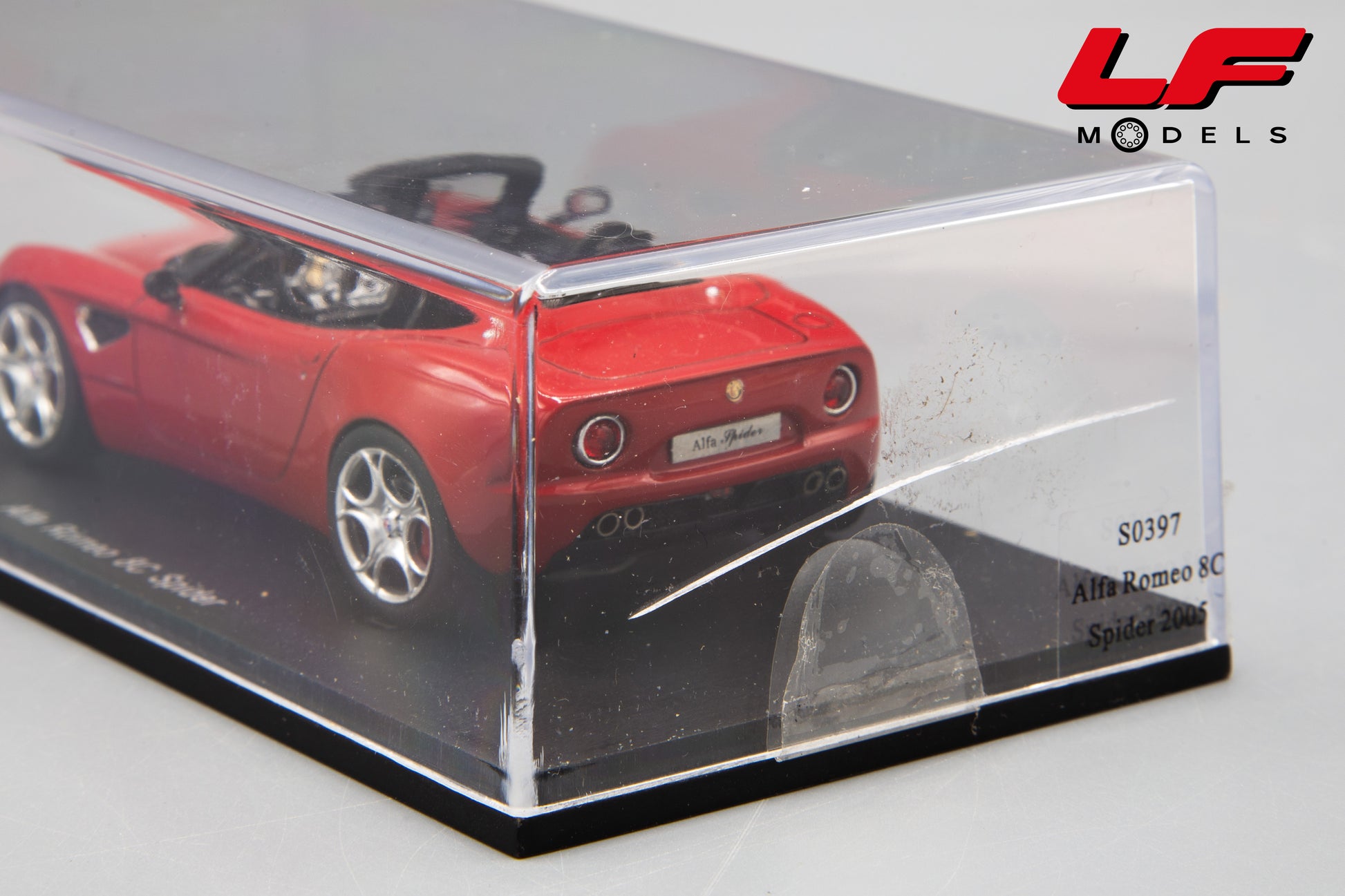 modellino alfa romeo 8c spider spark 1:43 teca