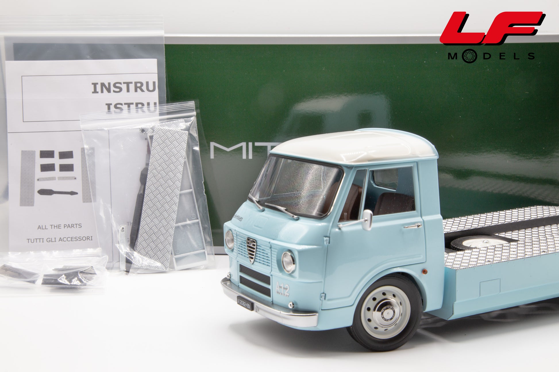 modellino alfa romeo a12 mitica 1:18 imballo