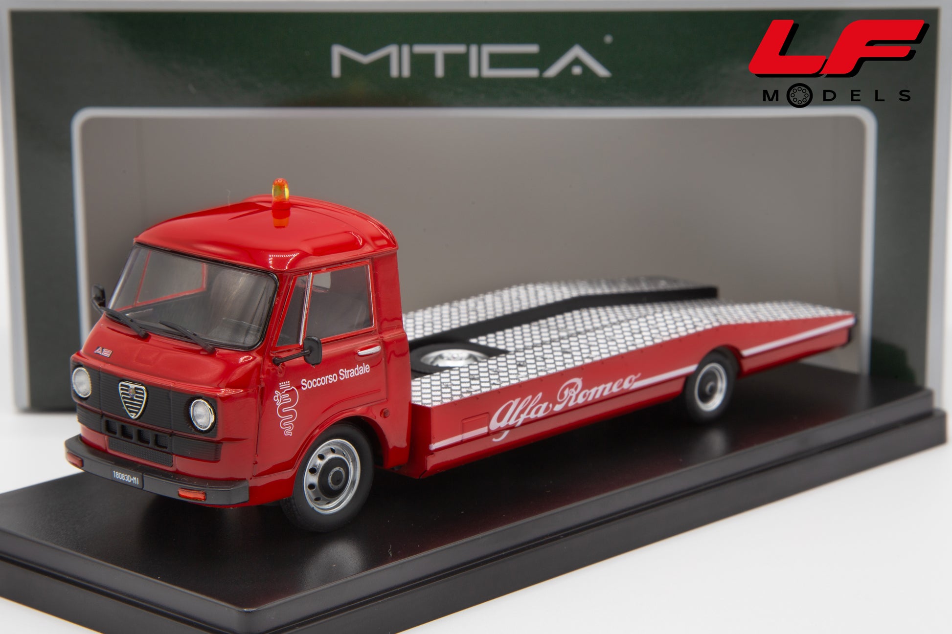 modellino alfa romeo a12 carro attrezzi mitica 1:43
