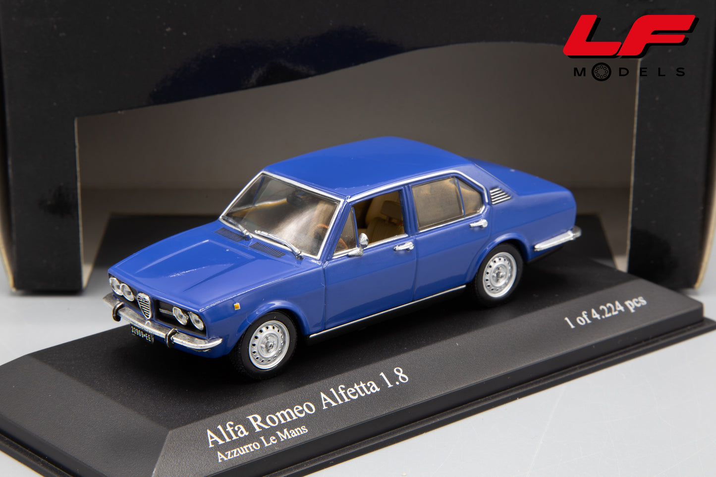 modellino alfa romeo alfetta minichamps 1:43 frontale