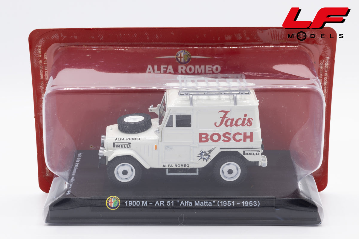 modellino alfa romeo ar 51 alfa matta edicola 1:43 vista laterale