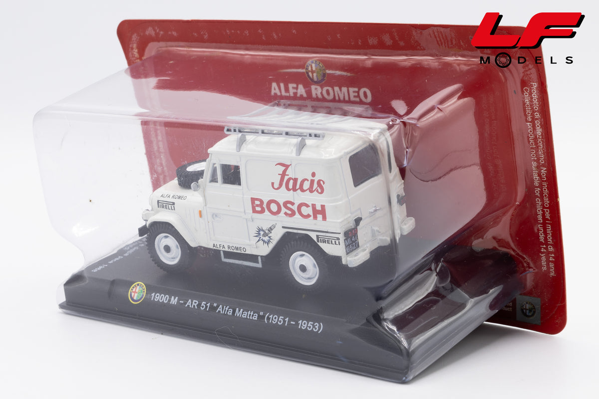 modellino alfa romeo ar 51 alfa matta edicola 1:43 vista posteriore