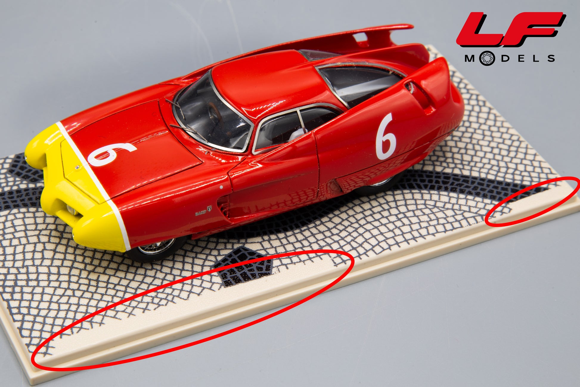 modellino alfa romeo bat7 bizarre 1:43 base
