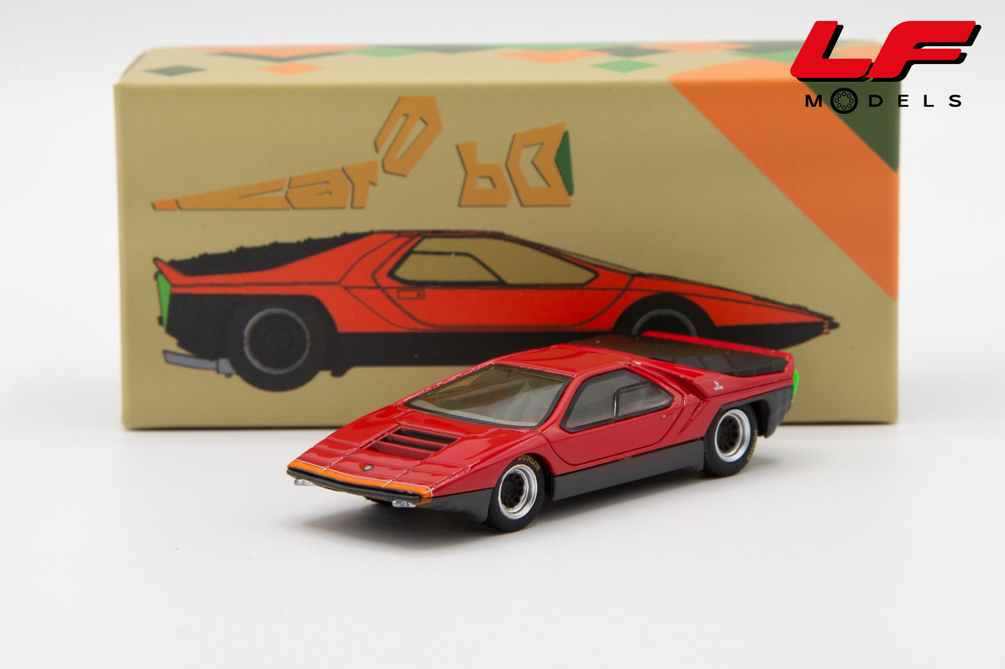 modellino alfa romeo carabo laudoracing 1:64 frontale