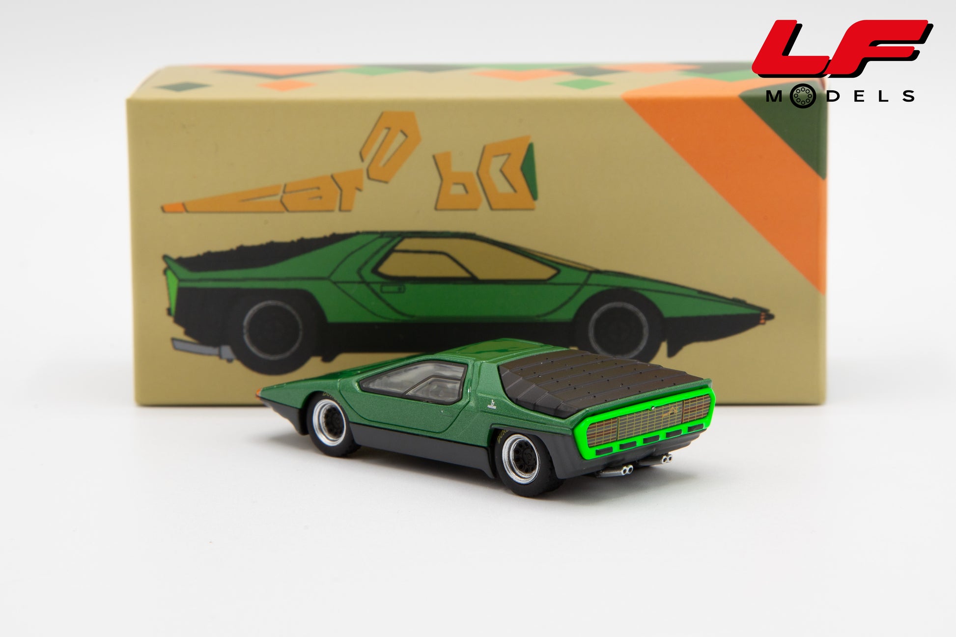 modellino alfa romeo carabo laudoracing 1:64 posteriore